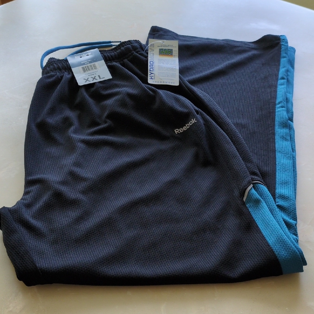 Reebok Black and Teal Sports Pants